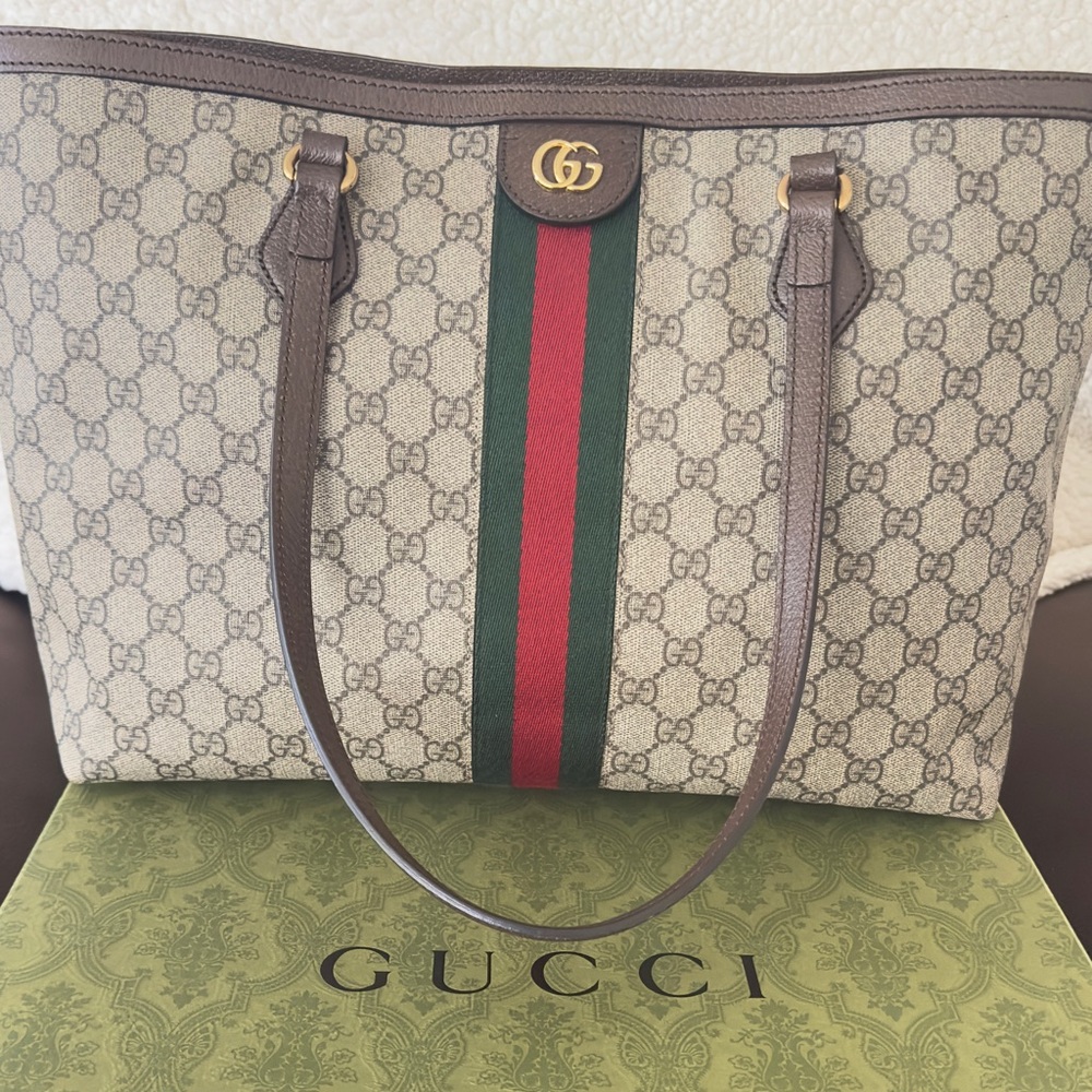 NWT Gucci Ophidia Large Web Tote w/Organizer